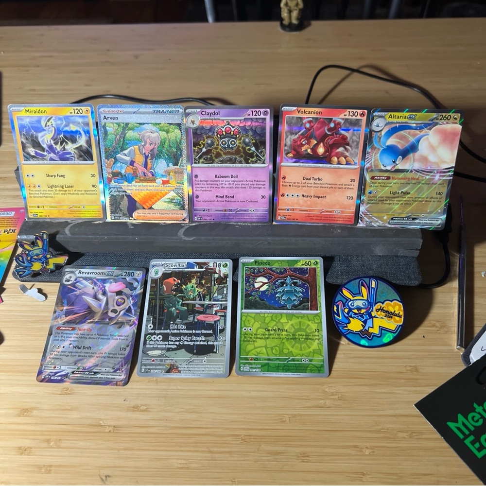 Pokemon Trading Cards Set with Blue and Purple Accents